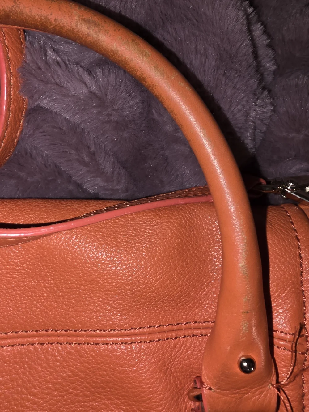 kate spade orange leather shoulder satchel with crossbody strap